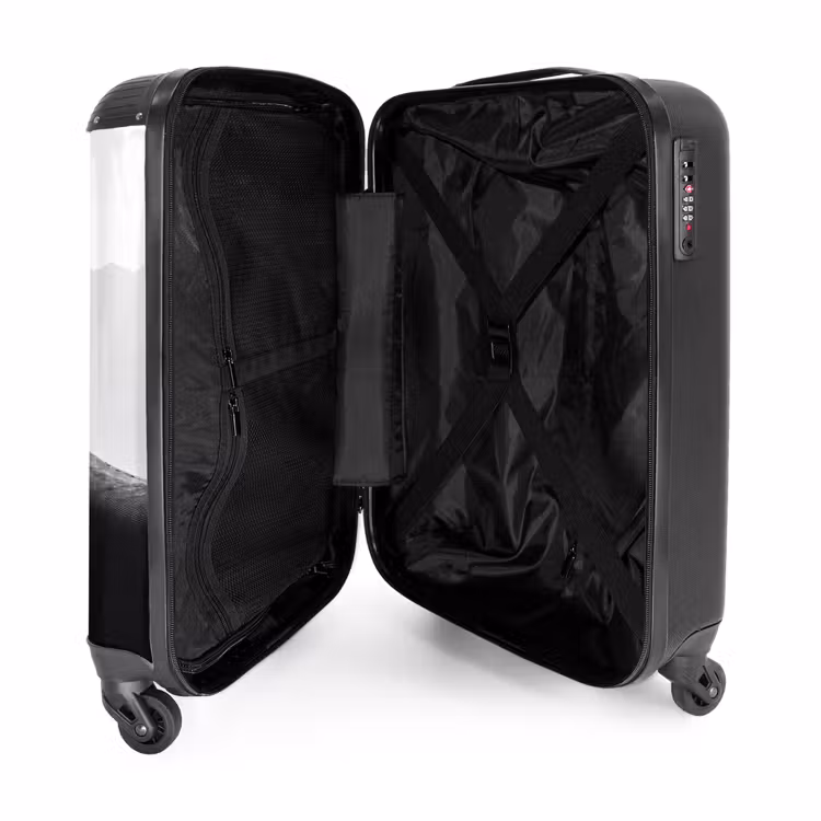 Koffer - Mens - Kameel - Zandduin - Natuur - Monochroom — 4