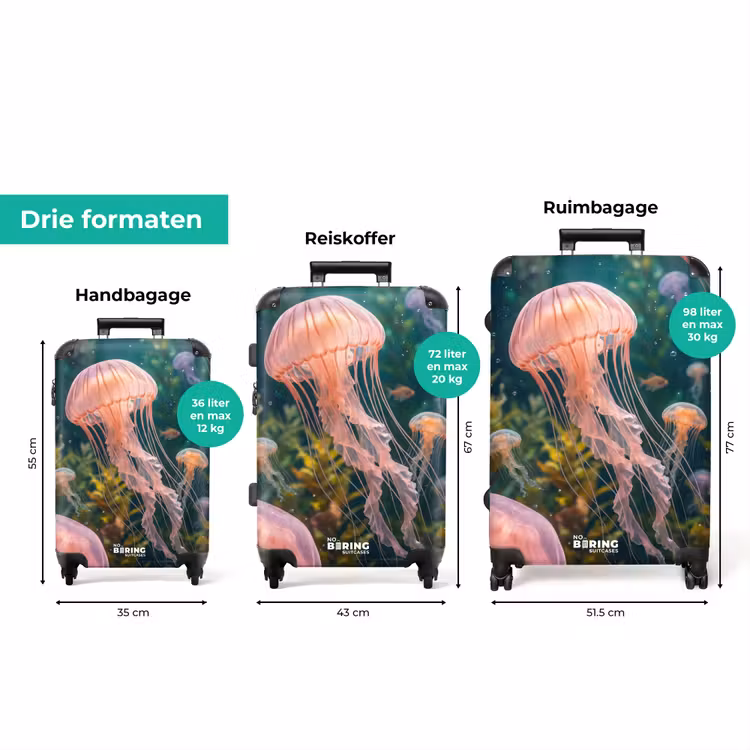Koffer - Kwal - Roze - Onderwater - Zeeleven - Dieren — 8