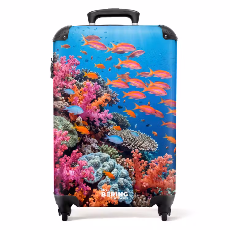 Koffer - Onderwater - Koraalrif - Vissen - Oceaan - Natuur — 1