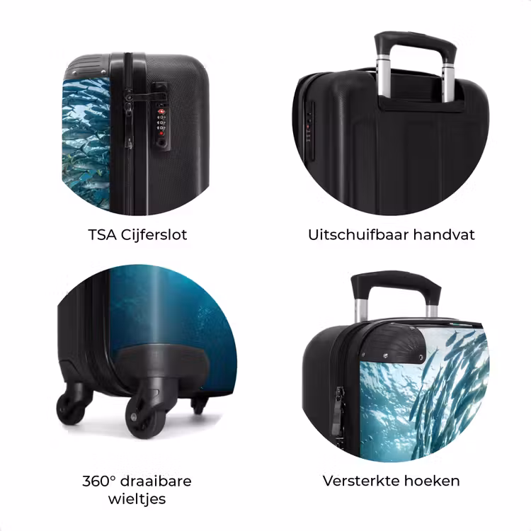 Koffer - Vis - School - Oceaan - Natuur - Blauw — 7