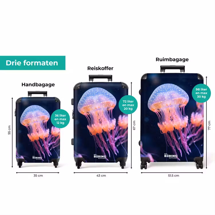 Koffer - Dier - Onderwater - Natuur - Roze - Mysterieus — 8