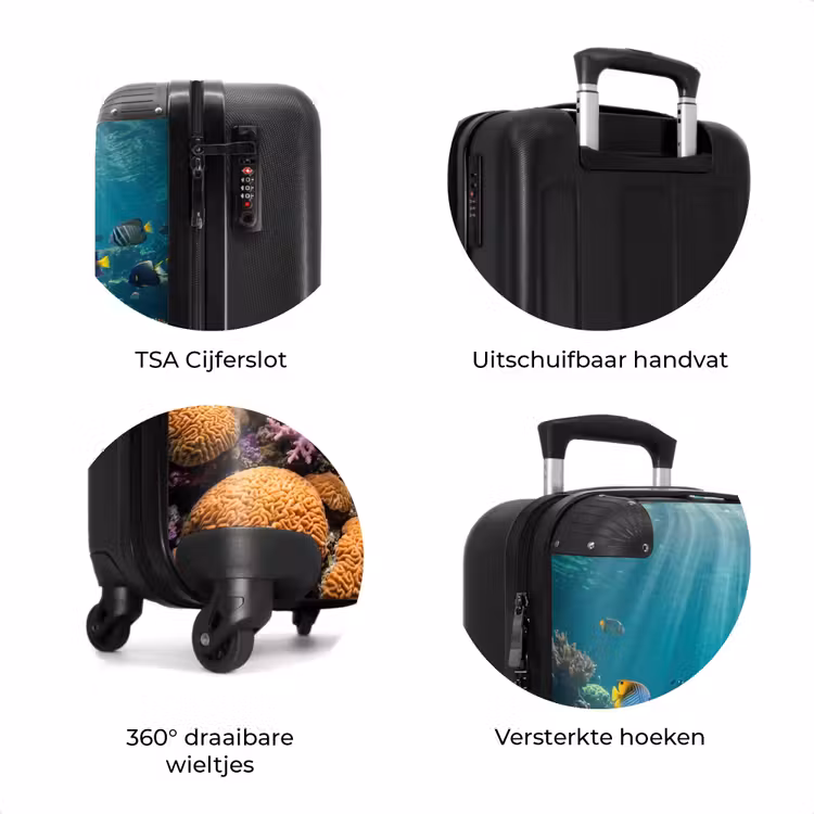 Koffer - Vis - Koraal - Oceaan - Natuur - Kleurrijk — 7