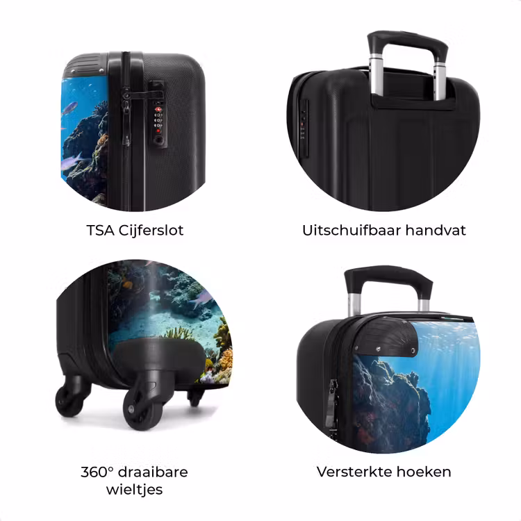 Koffer - Vis - Koraalrif - Onderwater - Levendig - Blauw — 7