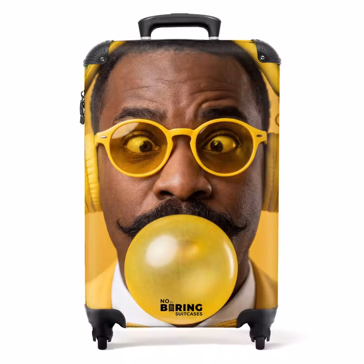 Koffer - Man - Bubblegum - Portret - Geel - Modern — 1