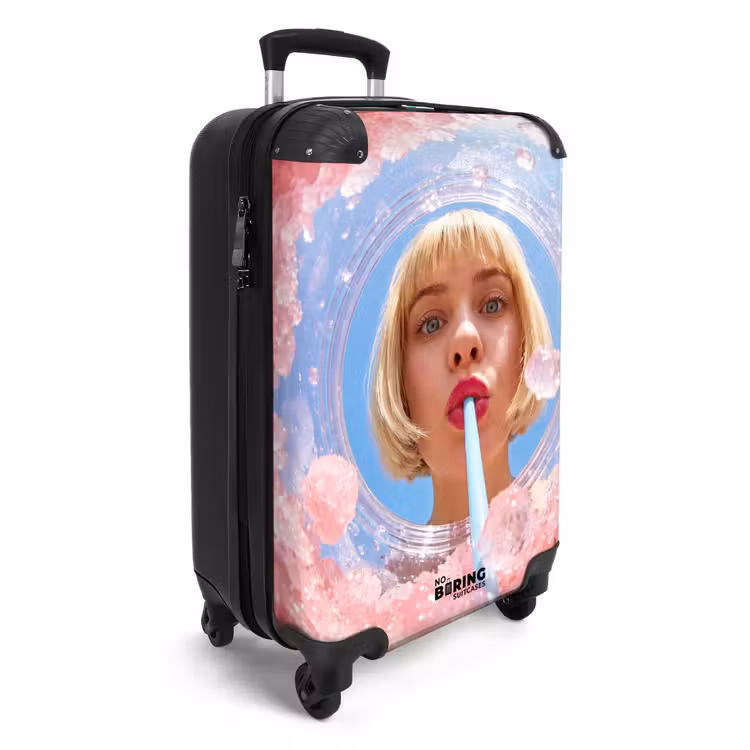 Koffer - Vrouw - Drank - Zomer - Roze - Blauw — 2