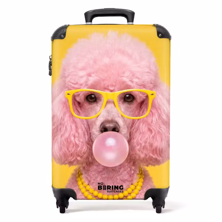 Koffer - Hond - Kauwgum - Dieren - Modern - Roze — 1