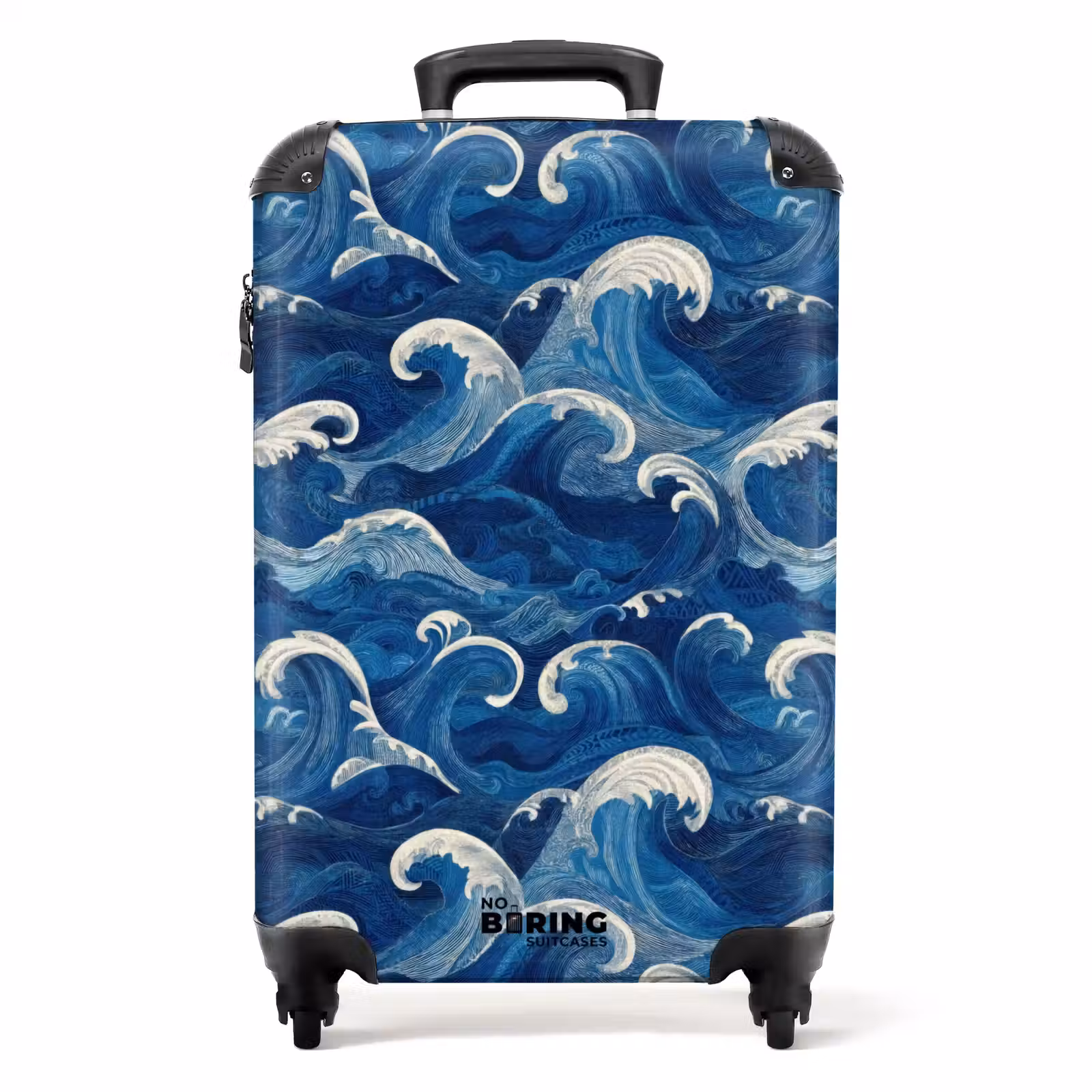 Koffer - Japans - Oceaan - Golven - Blauw — 1