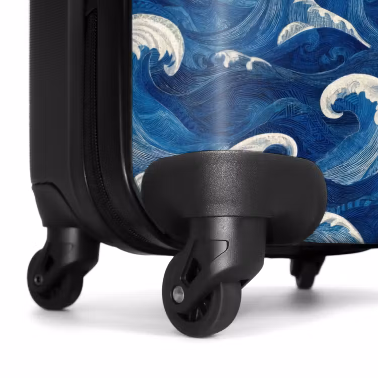 Koffer - Japans - Oceaan - Golven - Blauw — 6