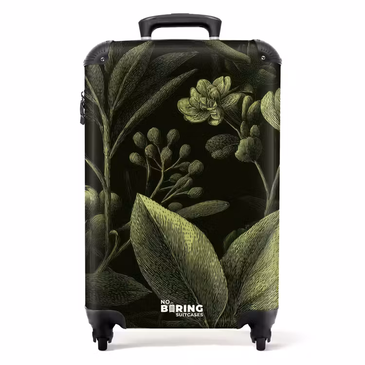 Koffer - Klassiek - Donker - Botanisch - Planten — 1
