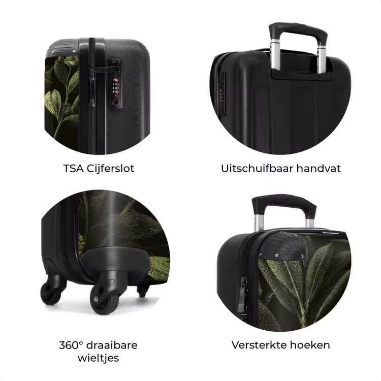 Koffer - Klassiek - Donker - Botanisch - Planten — 7