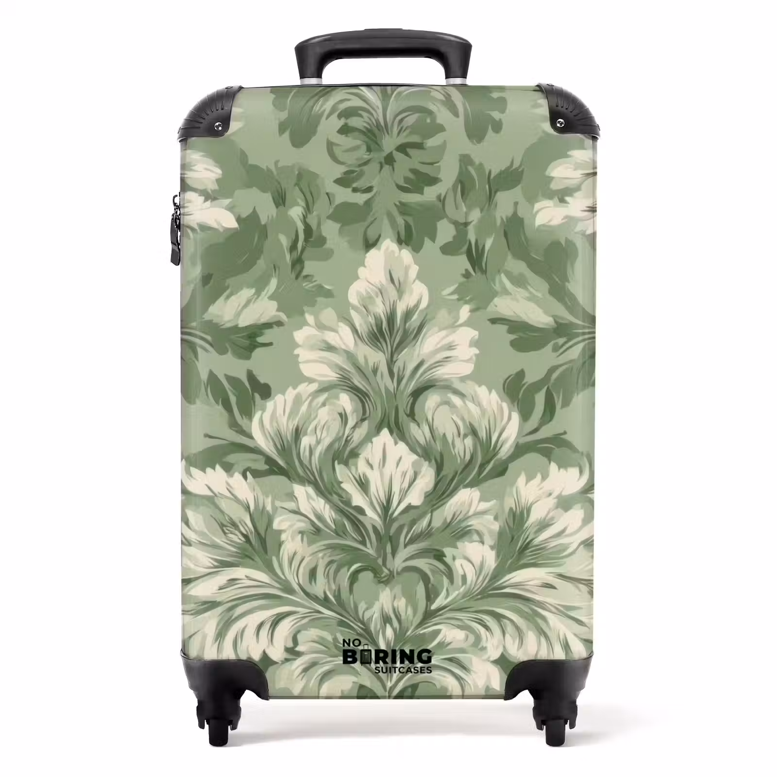 Koffer - Sierlijk - Lichtgroen - Planten - Patroon - Getailleerd — 1