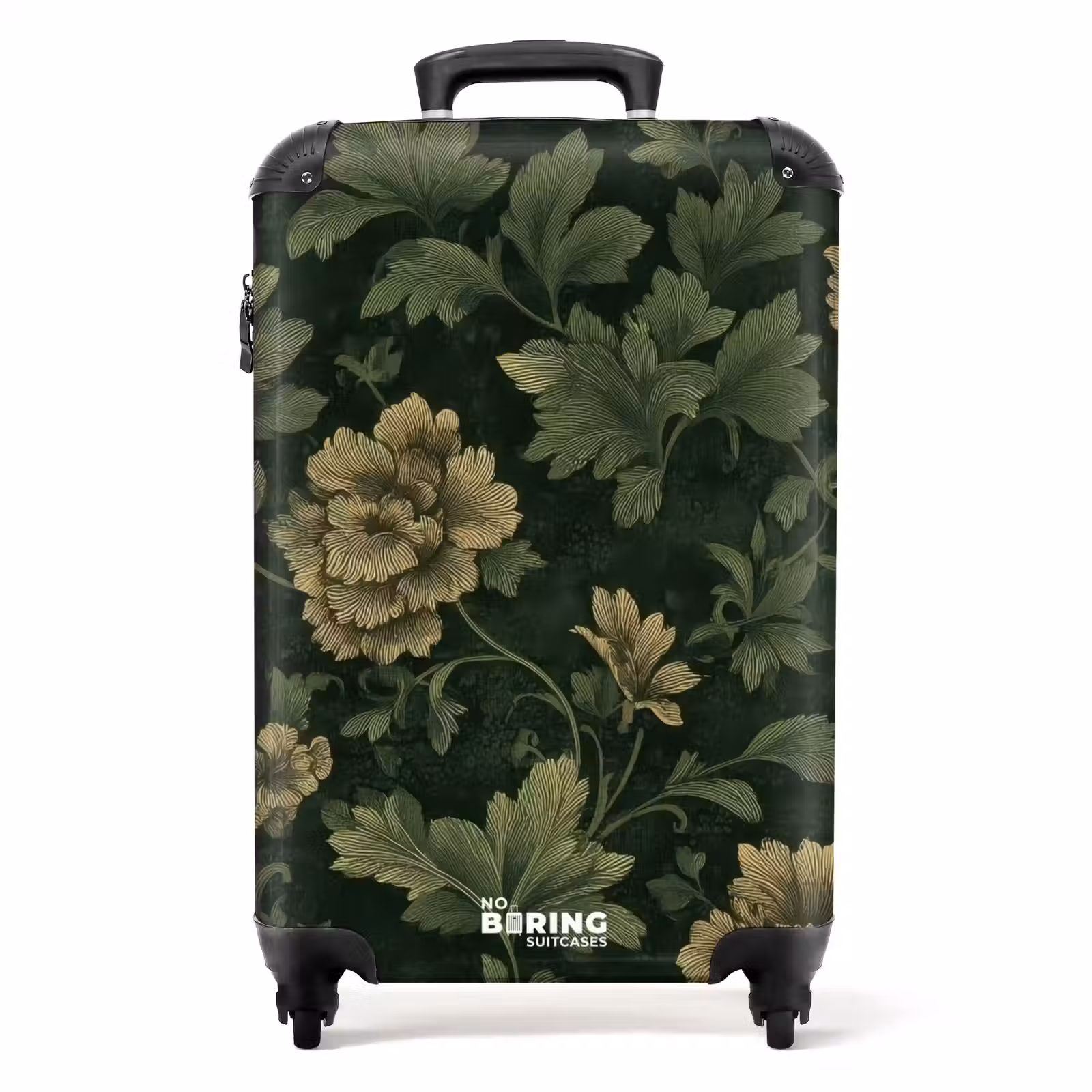 Koffer - Donker - Groen - Goud - Botanisch — 1