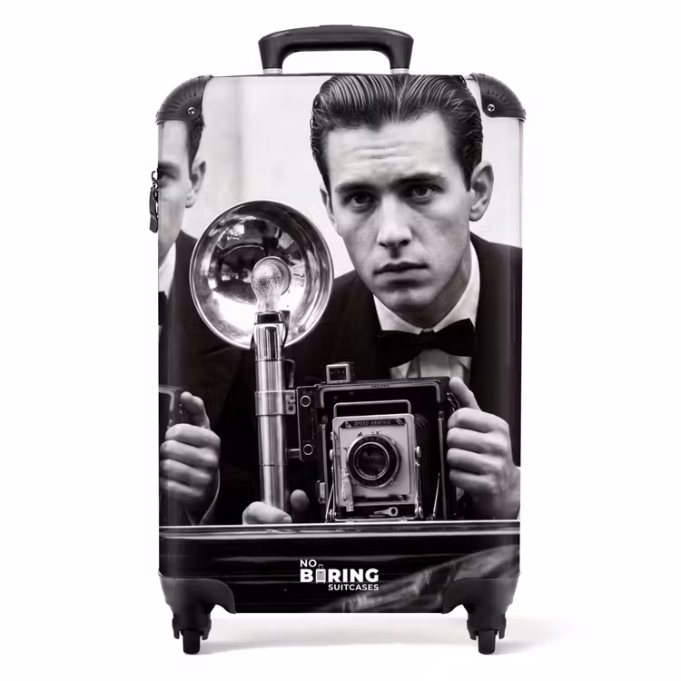 Koffer - Fotograaf - Camera - Vintage - Journalistiek - Zwart-wit — 1