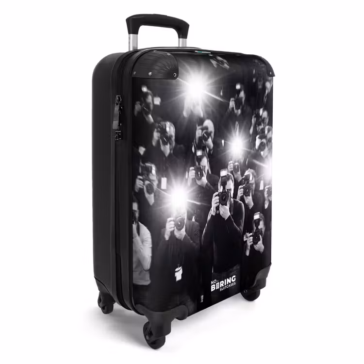 Koffer - Mensen - Camera - Flitslicht - Zwart-wit - Media — 2