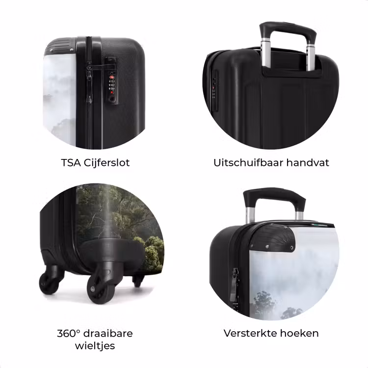 Koffer - Natuur - Mist - Bos - Ochtend - Goud — 7