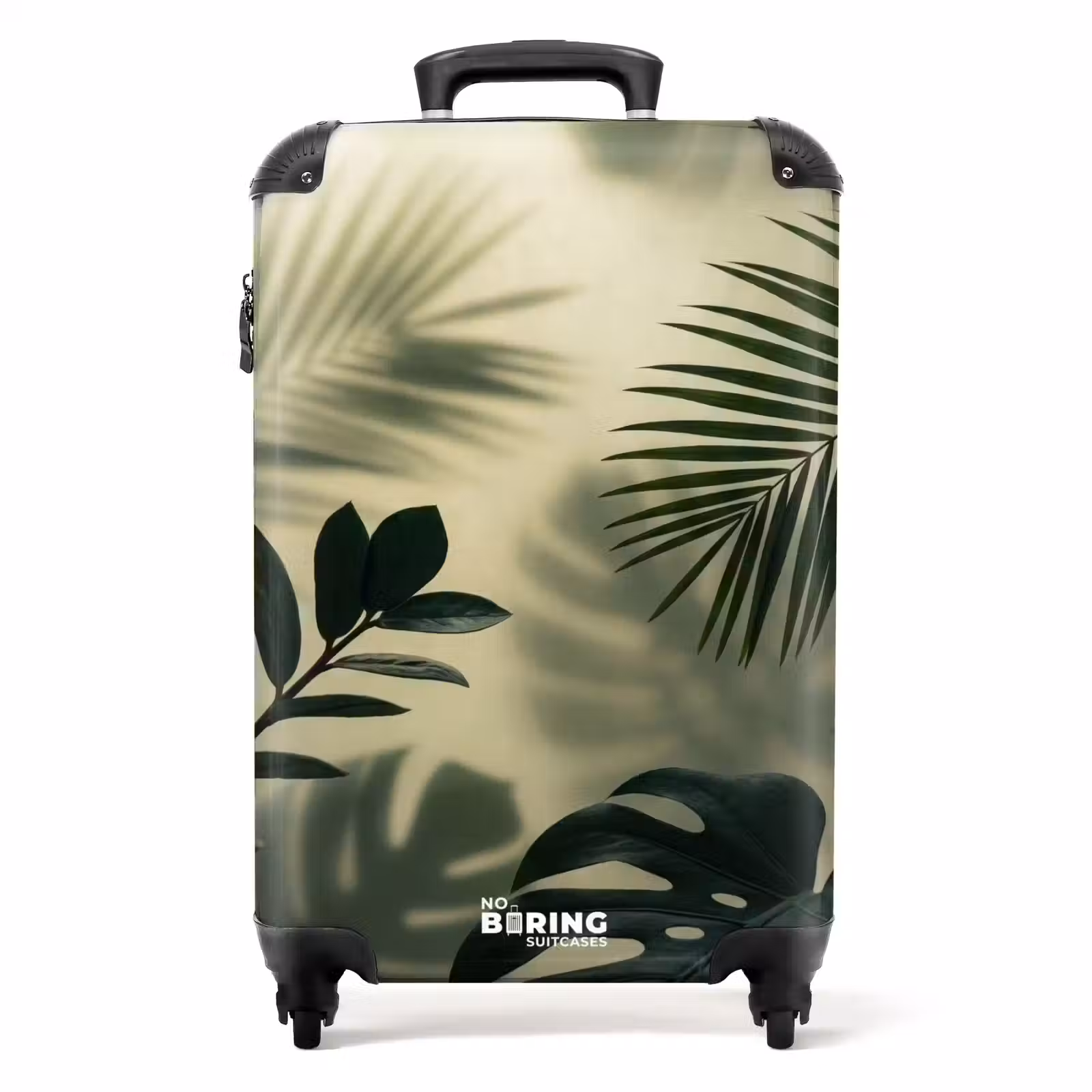 Koffer - Planten - Bladeren - Schaduwen - Groen - Modern — 1
