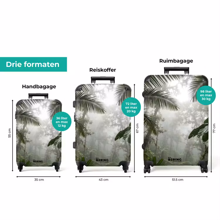 Koffer - Natuur - Jungle - Mist - Groen - Bladeren — 8