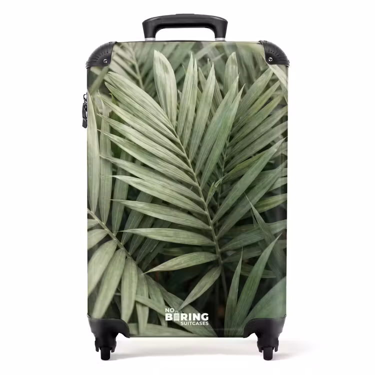 Koffer - Plant - Palmbladeren - Natuur - Groen — 1