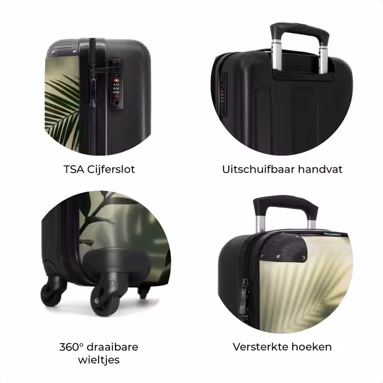 Koffer - Planten - Bladeren - Schaduwen - Groen - Modern — 7