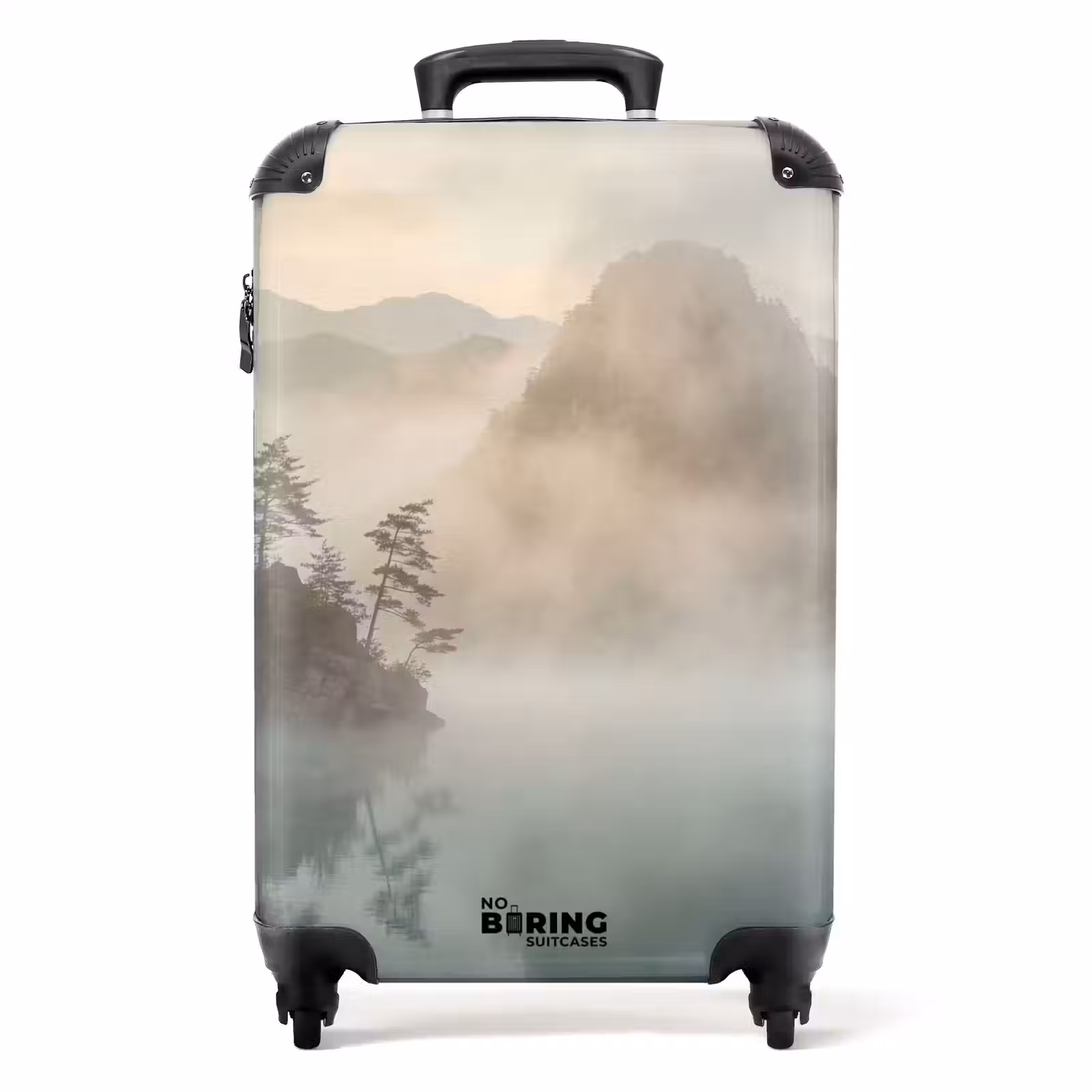 Koffer - Landschap - Bergen - Mist - Water - Natuur — 1