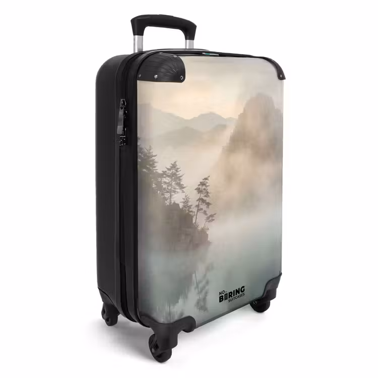 Koffer - Landschap - Bergen - Mist - Water - Natuur — 2