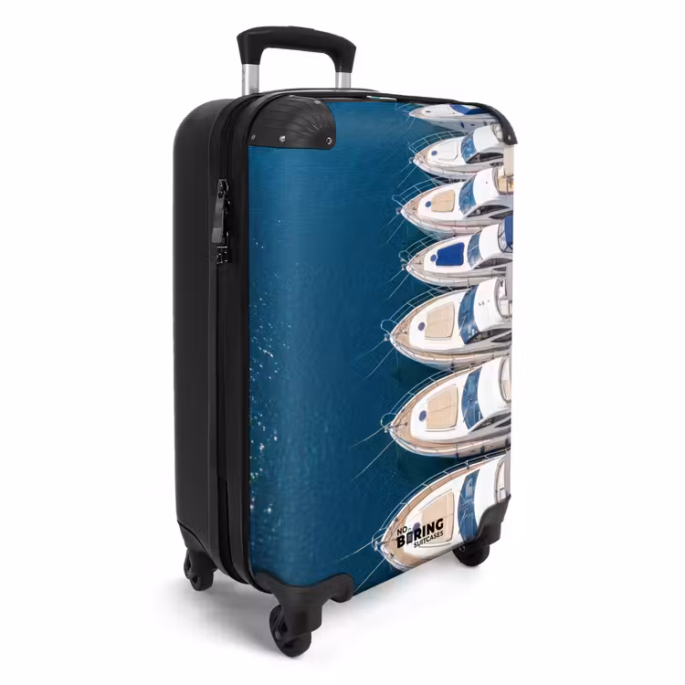 Koffer - Boot - Jachthaven - Water - Zomer - Blauw — 2