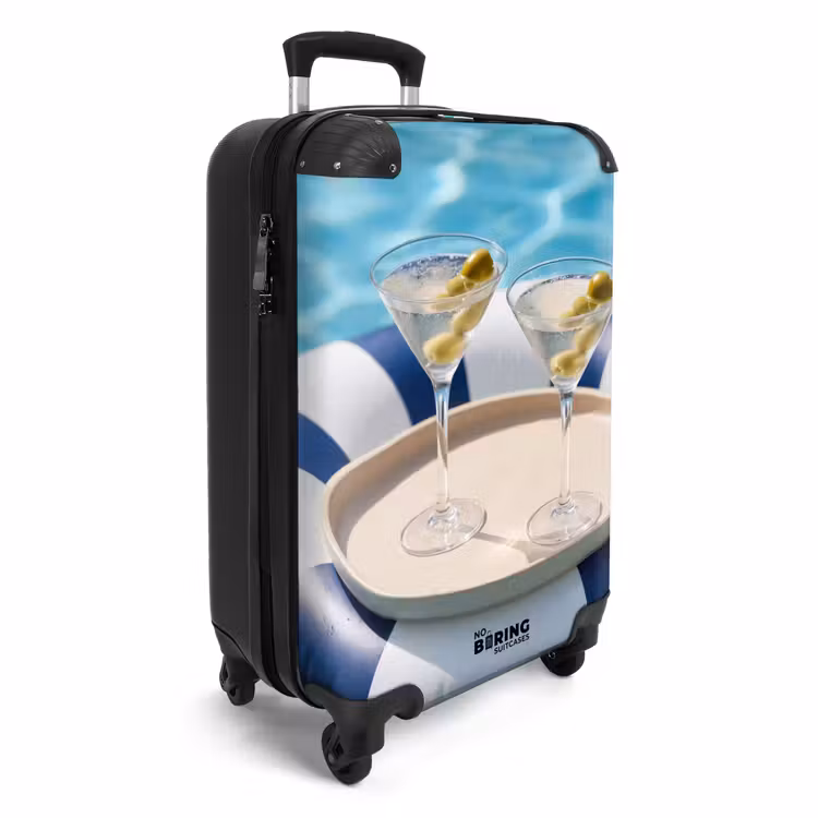 Koffer - Cocktail - Zwembad - Zomer - Blauw — 2