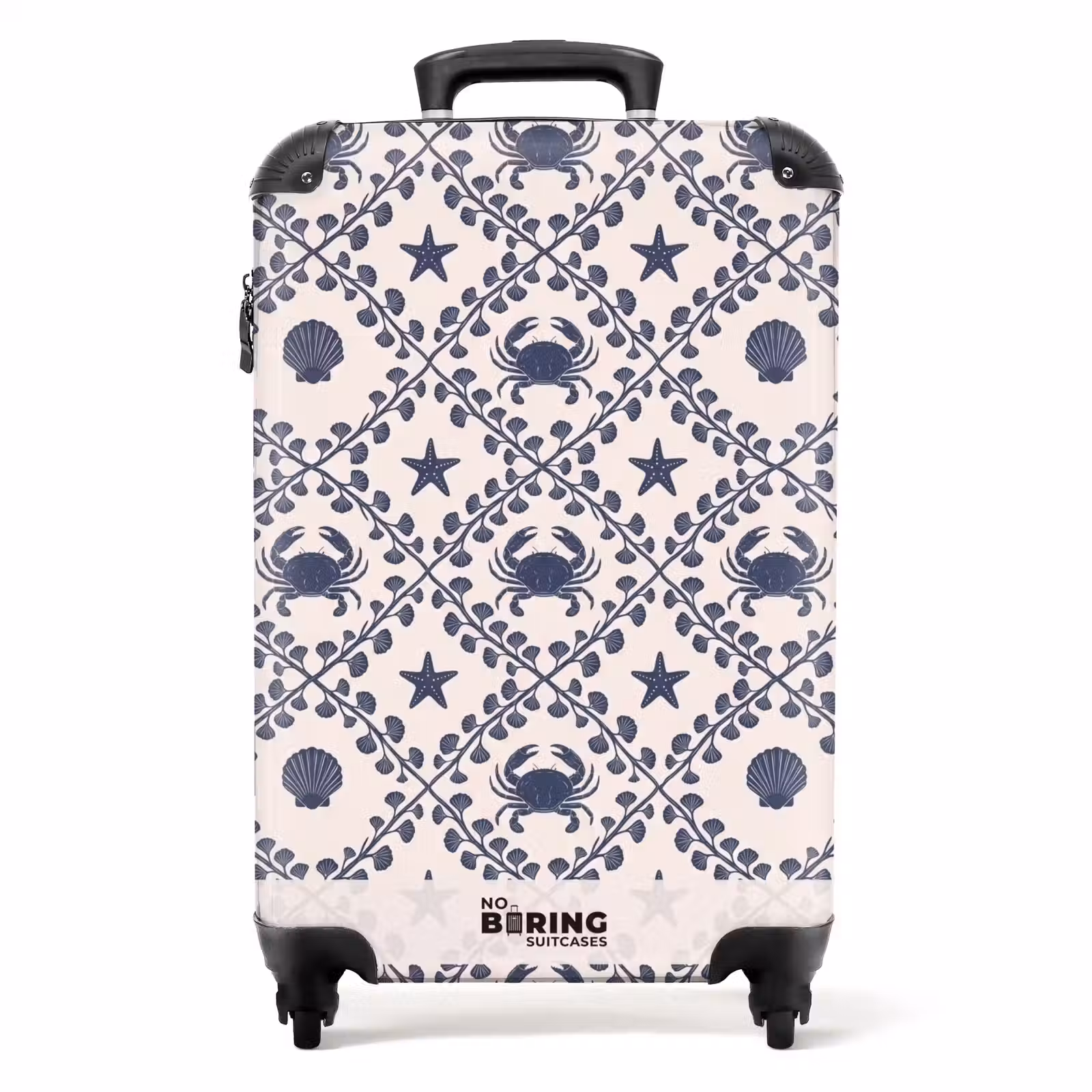 Koffer - Zee - Krab - Zeester - Patroon - Blauw — 1