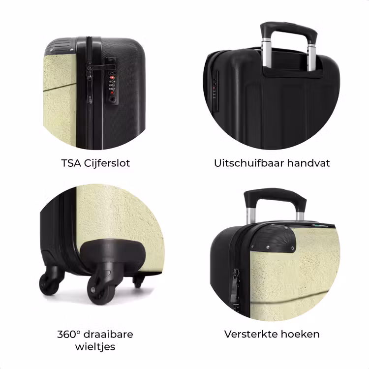 Koffer - Badpak - Schaduw - Muur - Zomer - Minimalistisch — 7