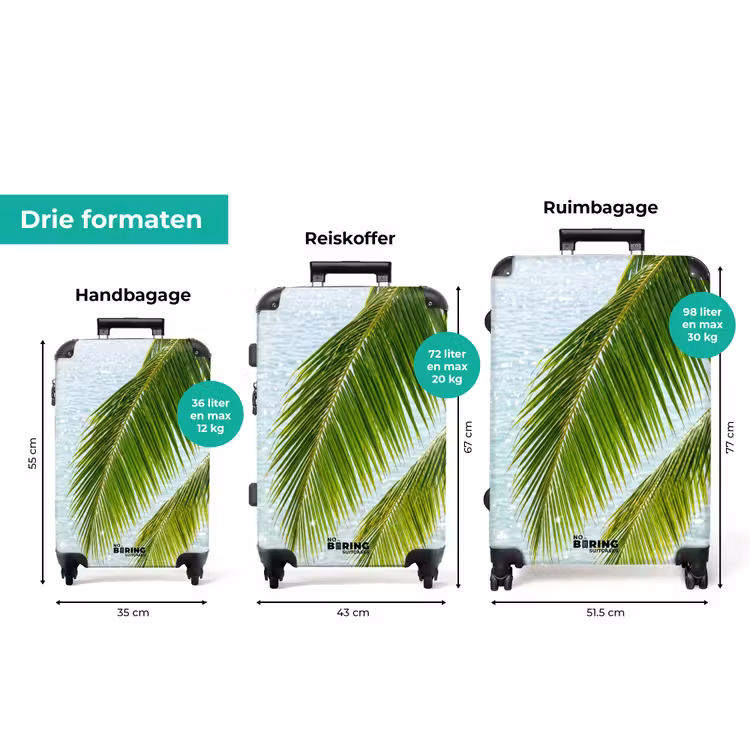 Koffer - Boom - Bladeren - Water - Tropisch - Groen — 8
