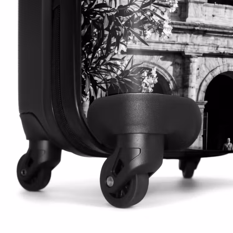 Koffer - Architectuur - Colosseum - Rome - Historisch - Zwart-wit — 6