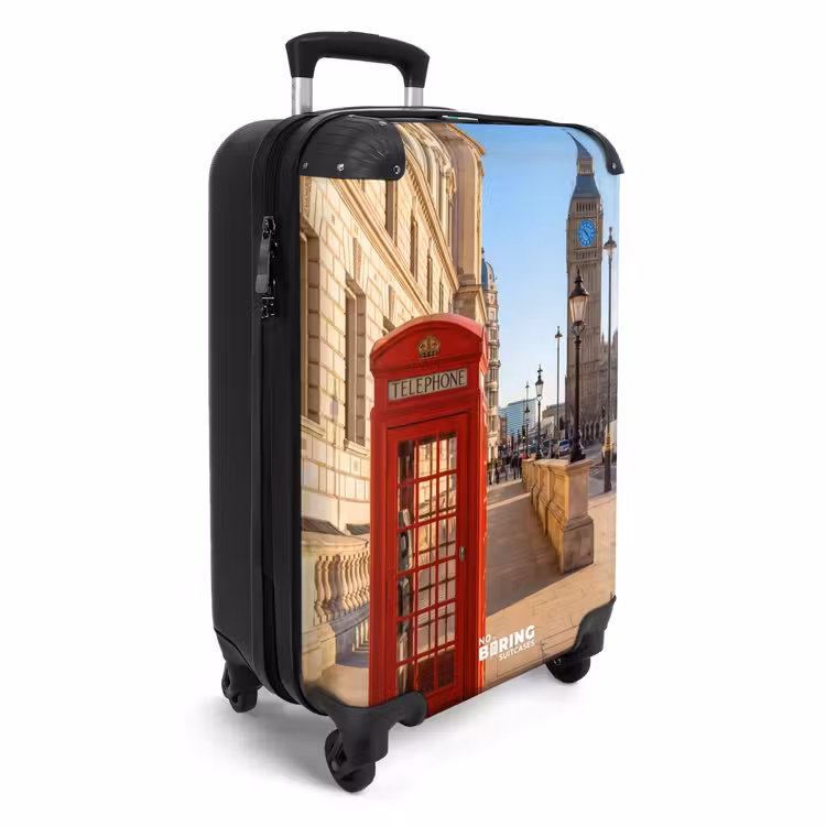 Koffer - Telefooncel - Rood - Londen - Stad - Architectuur — 2