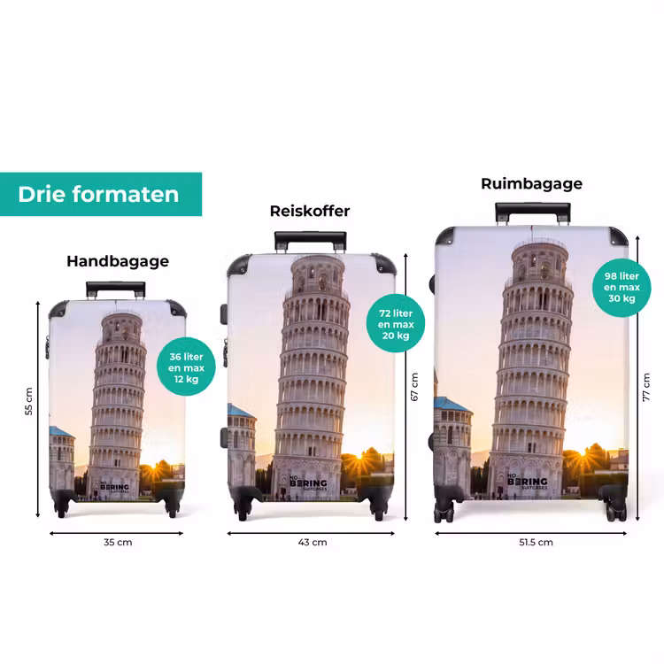 Koffer - Architectuur - Toren - Pisa - Italië - Zonsondergang — 8
