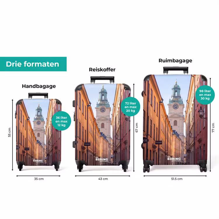 Koffer - Straat - Klokkentoren - Stad - Architectuur - Historisch — 8