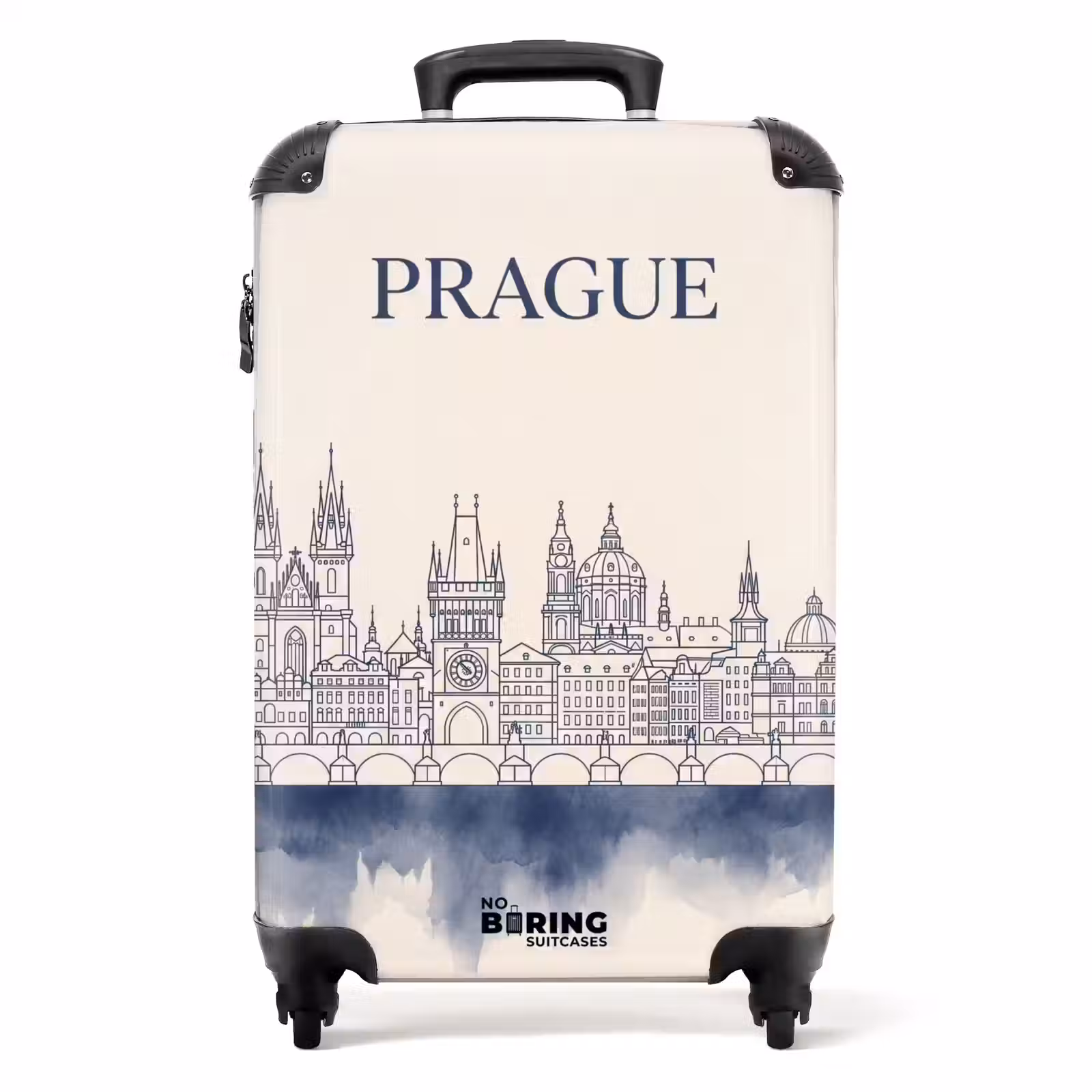 Koffer - Praag - Skyline - Architectuur - Blauw — 1