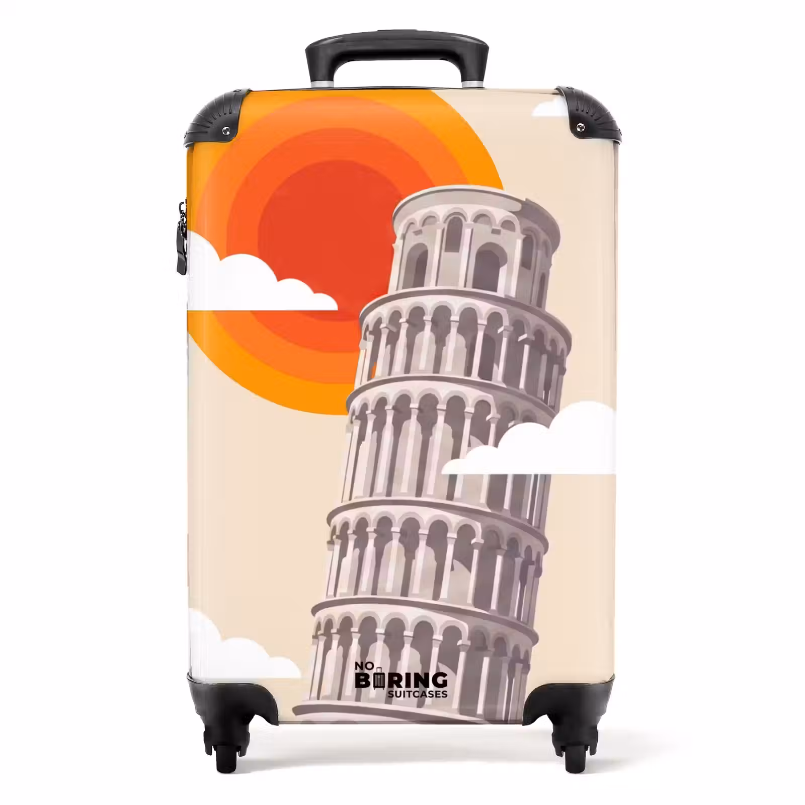 Koffer - Toren - Pisa - Architectuur - Minimalistisch - Beige — 1