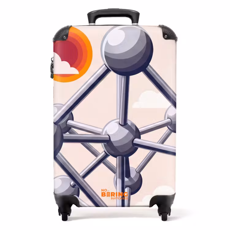 Koffer - Architectuur - Geometrie - Stad - Modern - Grijs — 1
