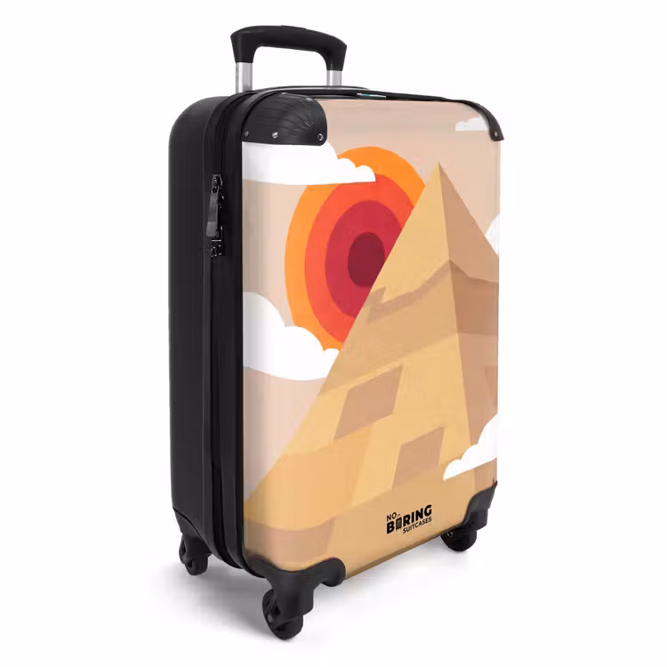 Koffer - Piramide - Zon - Woestijn - Modern - Oranje — 2