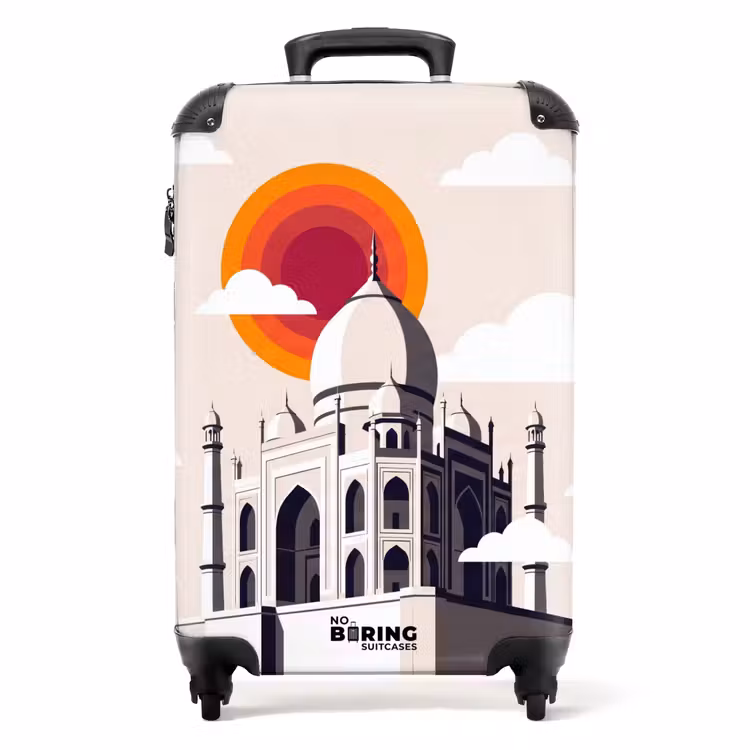 Koffer - Taj Mahal - Zon - Koepel - Architectuur - India - Grafisch — 1