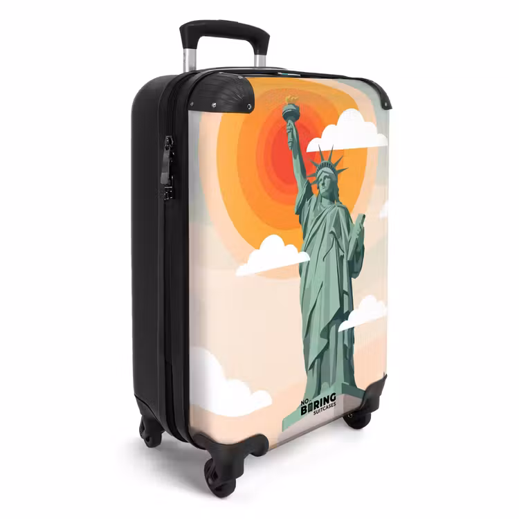 Koffer - Vrijheidsbeeld - New York - Zon - Modern — 2