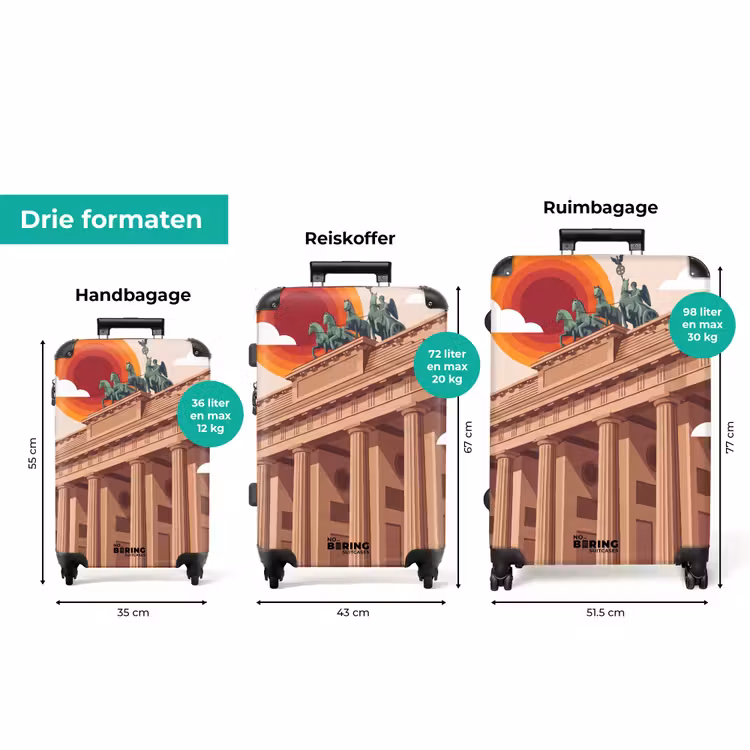 Koffer - Architectuur - Brandenburg - Berlijn - Zonsondergang - Historisch — 8