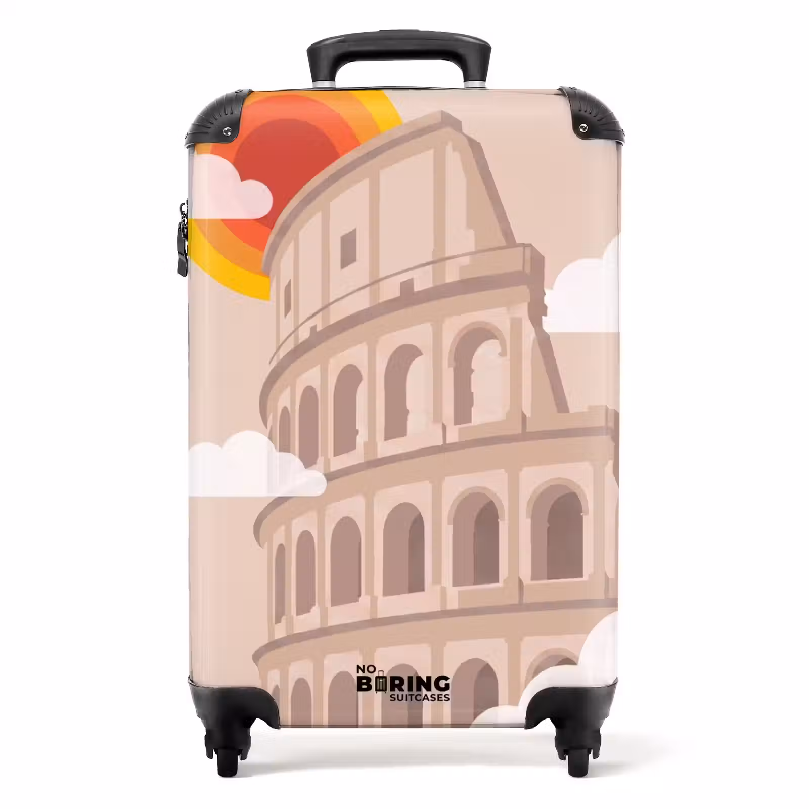 Koffer - Colosseum - Zonsopgang - Rome - Architectuur - Beige — 1