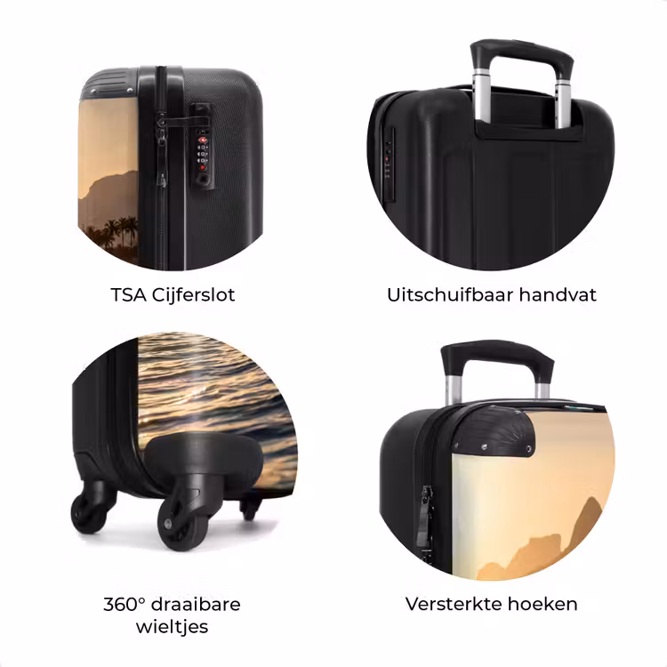 Koffer - Zee - Golven - Zonsondergang - Kust - Goud — 7