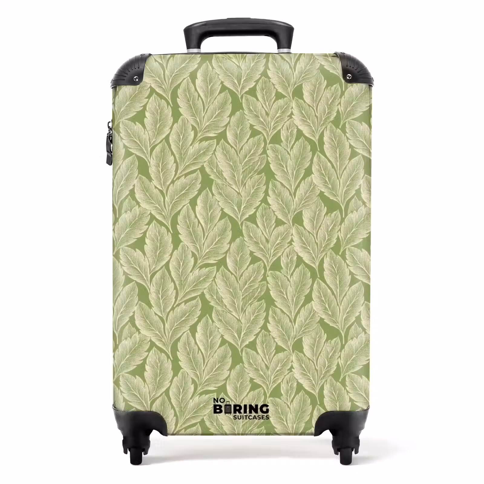 Koffer - Groen - Botanisch - Bladeren - Vintage - Patroon — 1