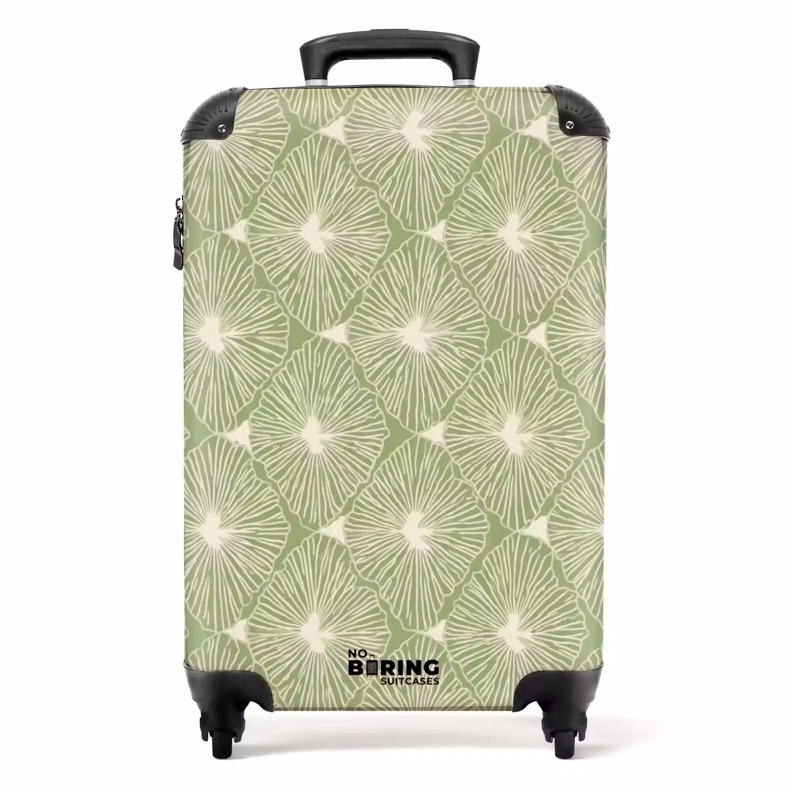 Koffer - Saliegroen - Botanisch - Ruiten - Organisch - Patroon — 1