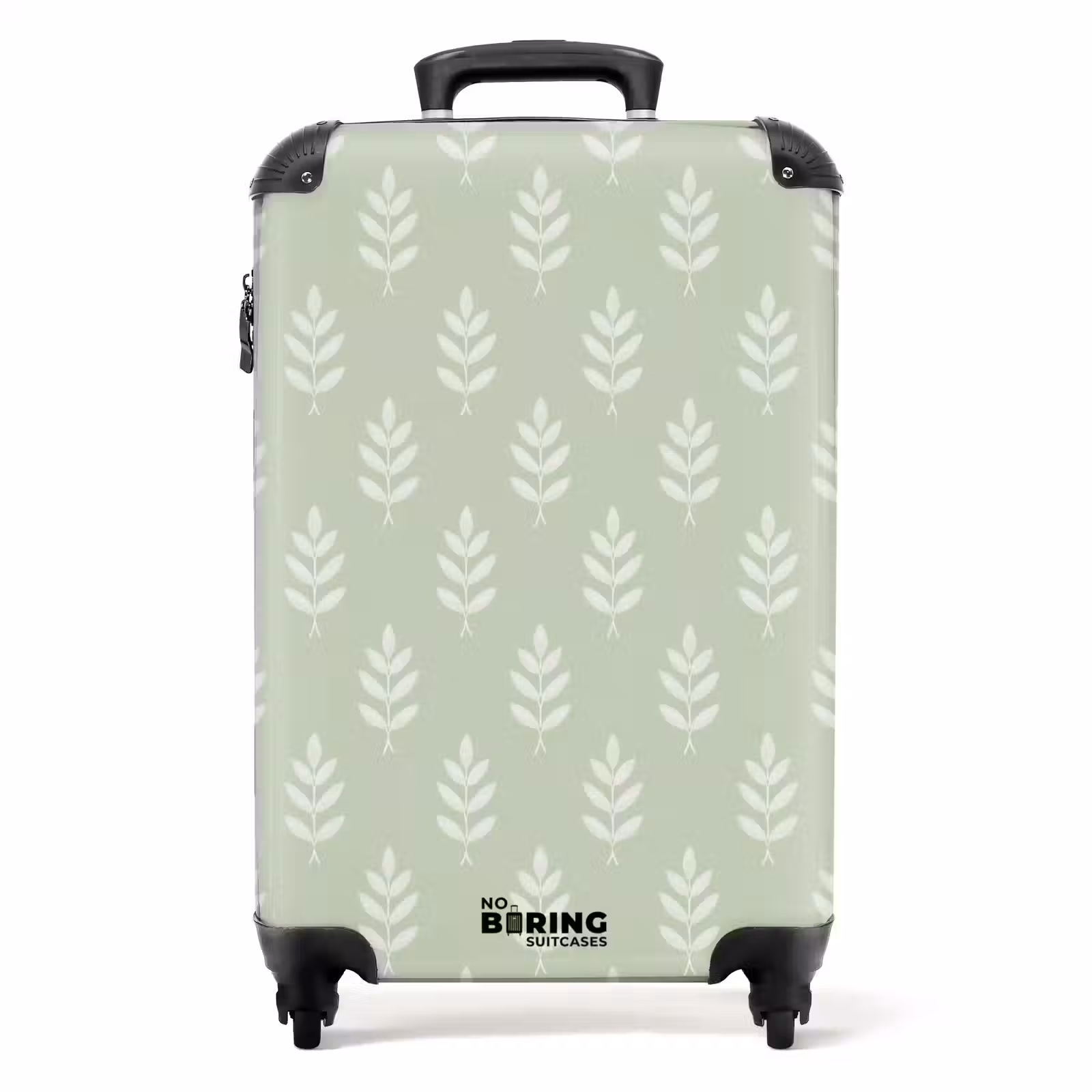 Koffer - Saliegroen - Botanisch - Takjes - Minimalistisch - Patroon — 1