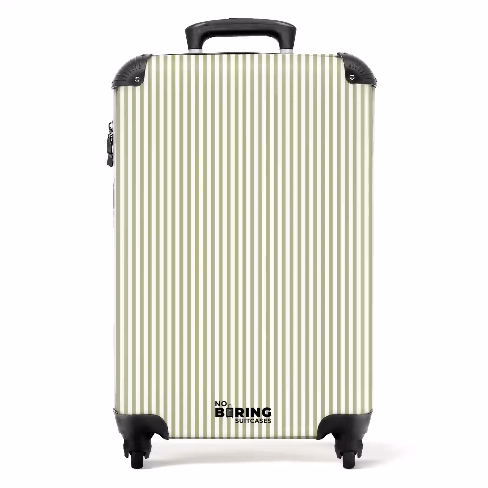 Koffer - Saliegroen - Strepen - Minimalistisch - Patroon — 1