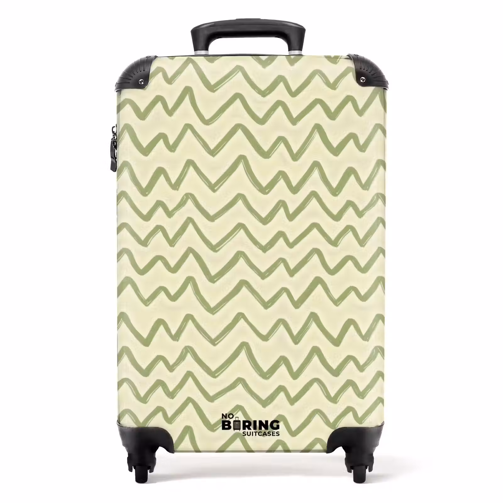 Koffer - Saliegroen - Zigzag - Handgetekend - Patroon — 1