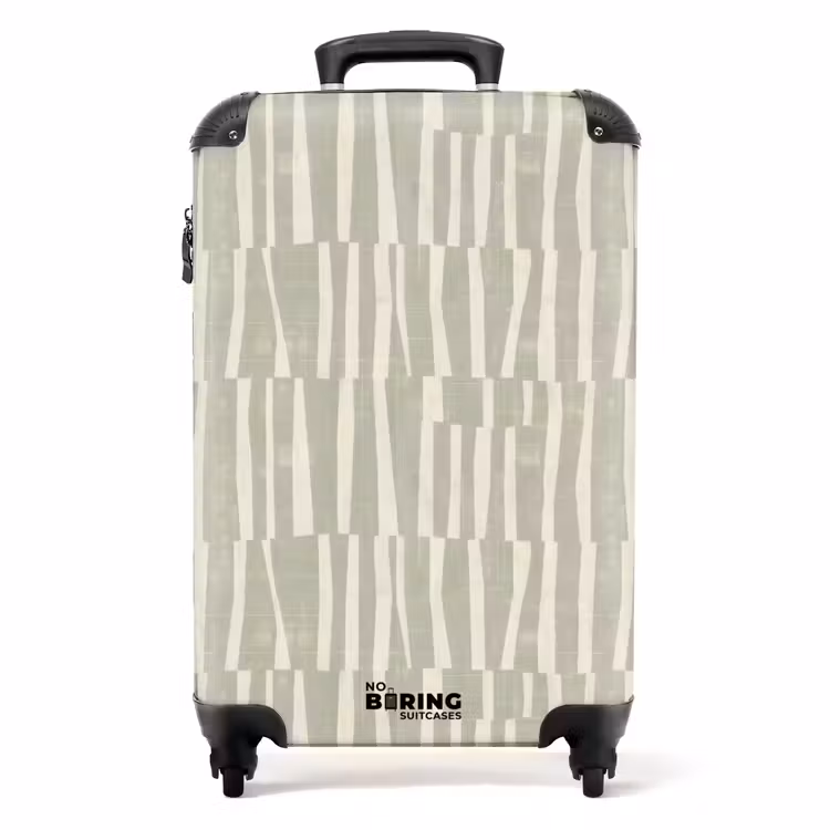 Koffer - Saliegroen - Strepen - Geometrisch - Textuur - Patroon — 1