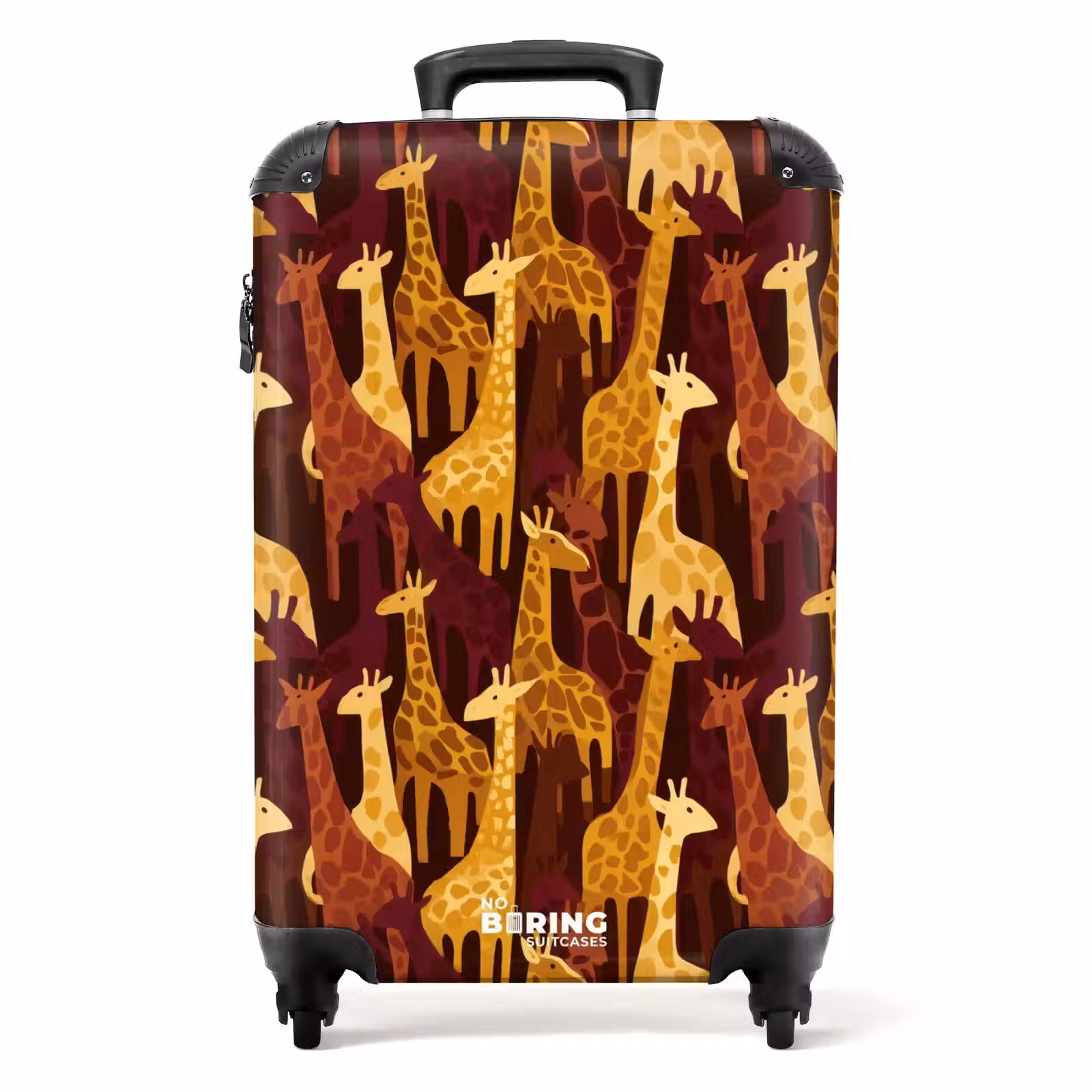 Koffer - Bruin - Giraffen - Safari - Patroon — 1